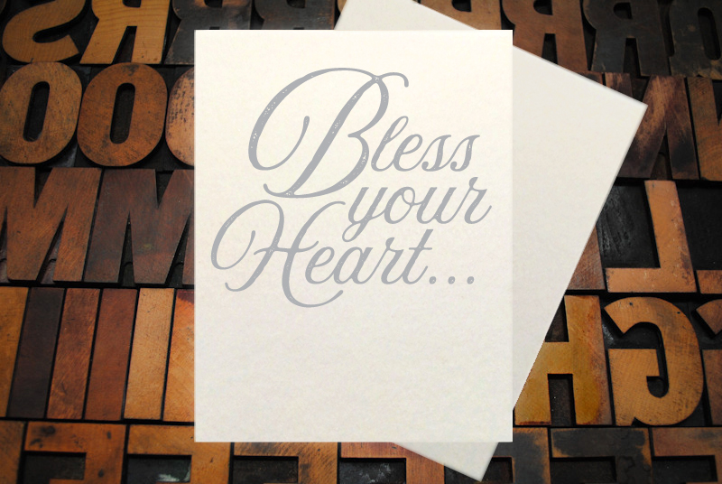 Letterpress Card with an image of a vintage car